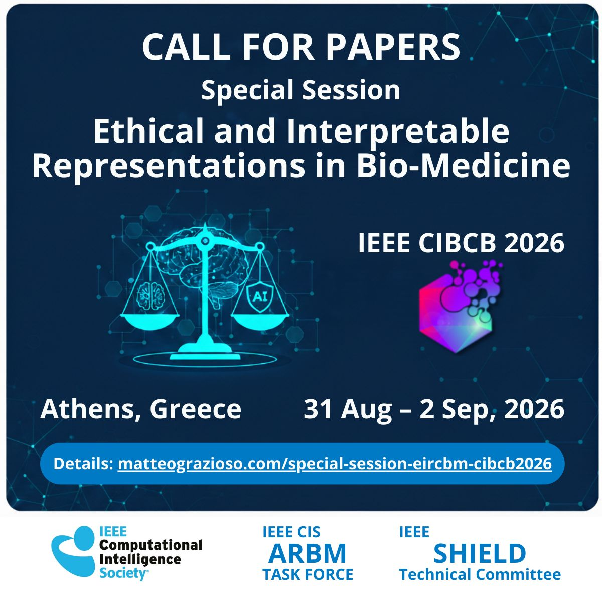 CALL FOR PAPERS: Special Session on Ethical and Interpretable Representations in Bio-Medicine