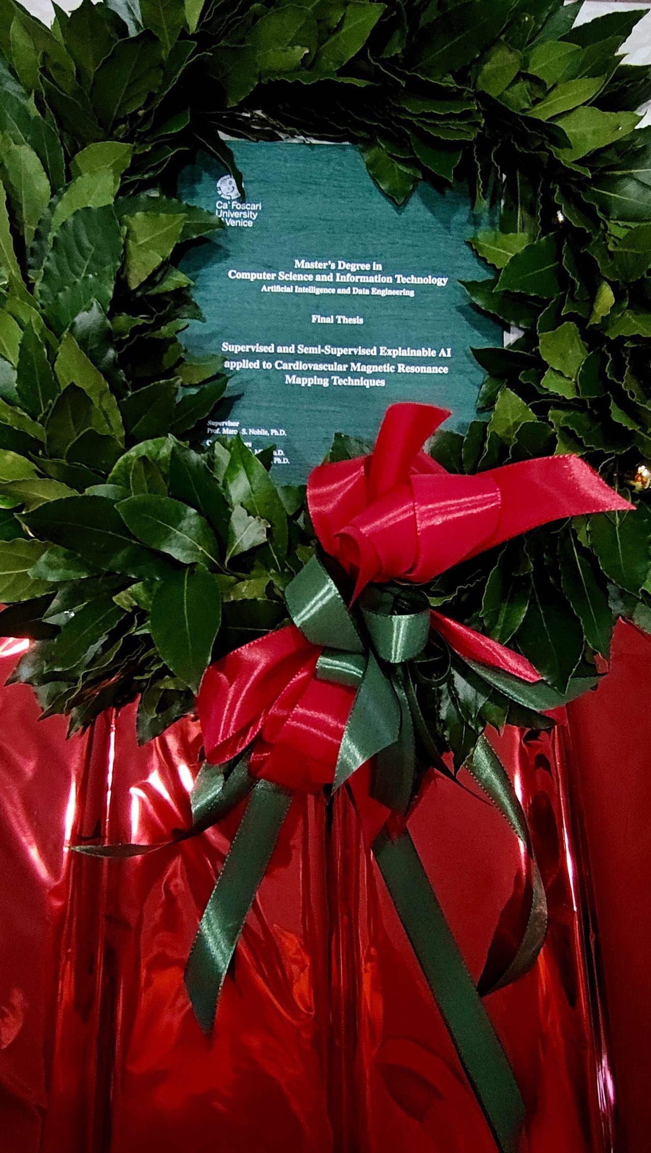 Master’s Degree Thesis Defence in Computer Science, Artificial Intelligence and Data Engineering